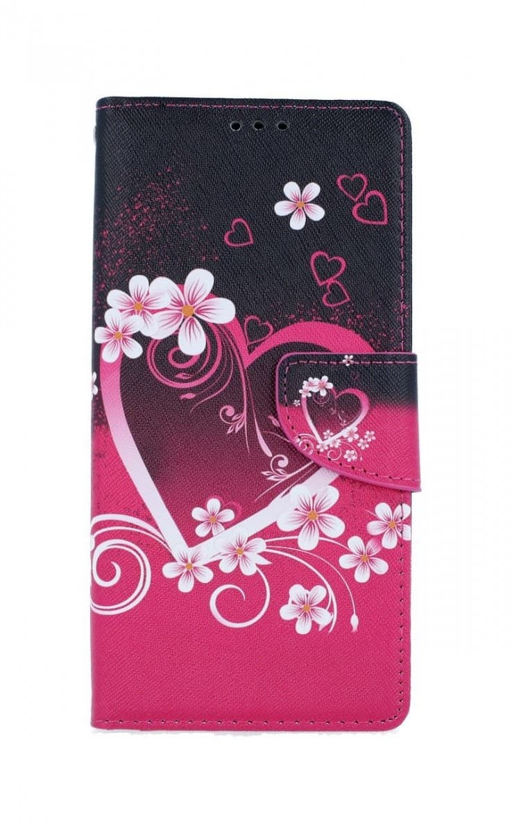 Pouzdro TopQ iPhone SE 2020 knížkové Romantika 54704