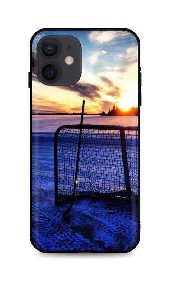 Kryt TopQ iPhone 12 silikon Hockey Sunset 55156