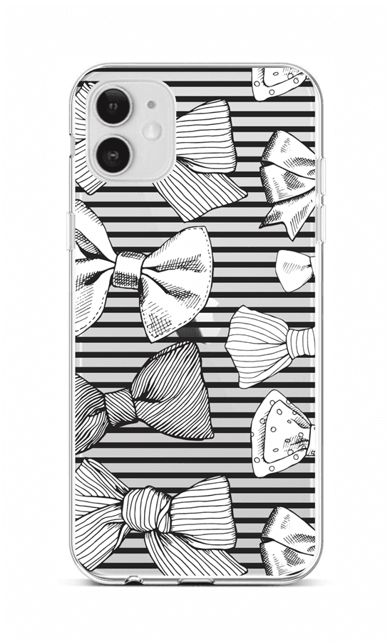 Kryt TopQ iPhone 12 silikon Mašličky 55299