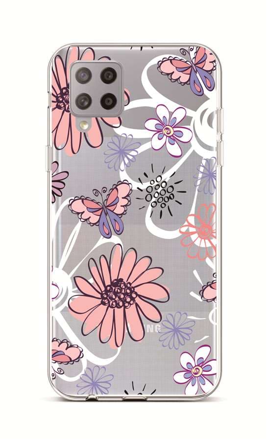 Kryt TopQ Samsung A42 silikon Flowers 55418