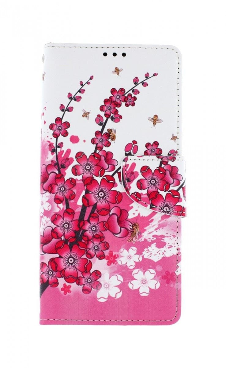 Pouzdro TopQ Samsung A42 knížkové Kytičky textil 55533 - náhled 1