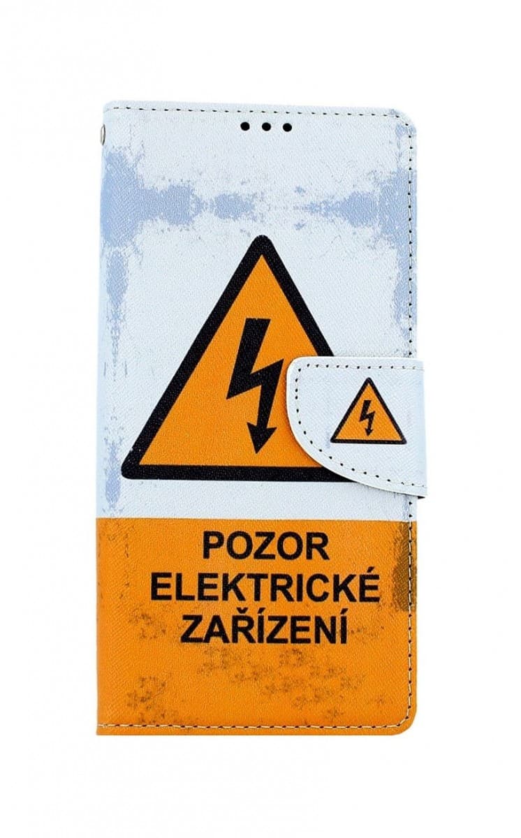 Pouzdro TopQ Samsung A42 knížkové Pozor elektrické zařízení 55575 - náhled 1