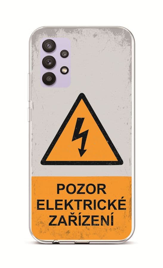 Kryt TopQ Samsung A32 5G silikon Pozor elektrické zařízení 55753