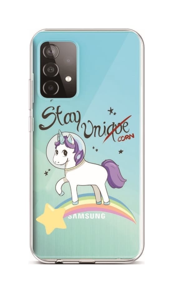 Kryt TopQ Samsung A52 silikon Stay Unicorn 55756