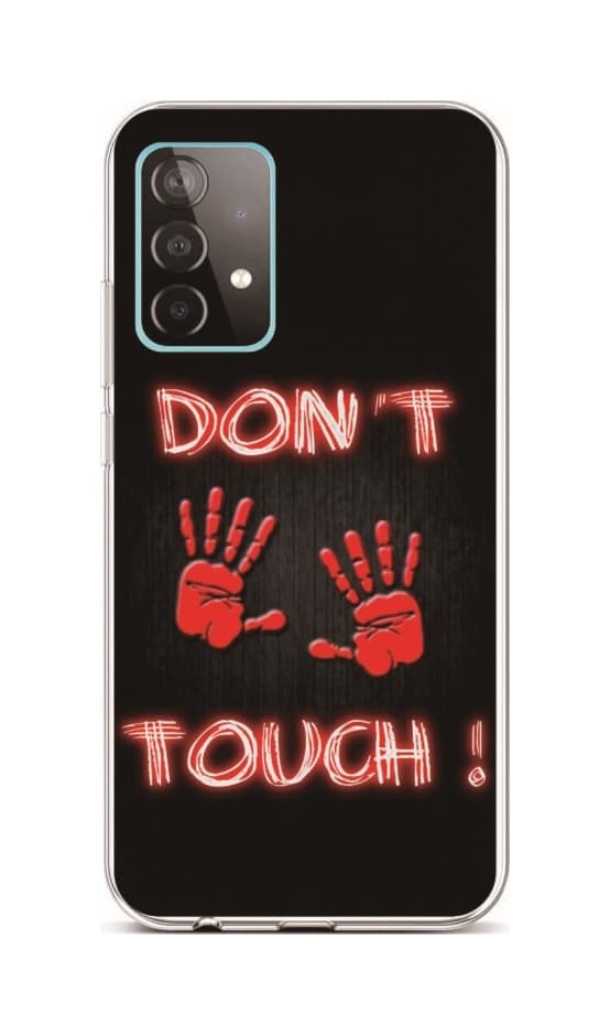 Kryt TopQ Samsung A52 silikon Don't Touch Red 55766