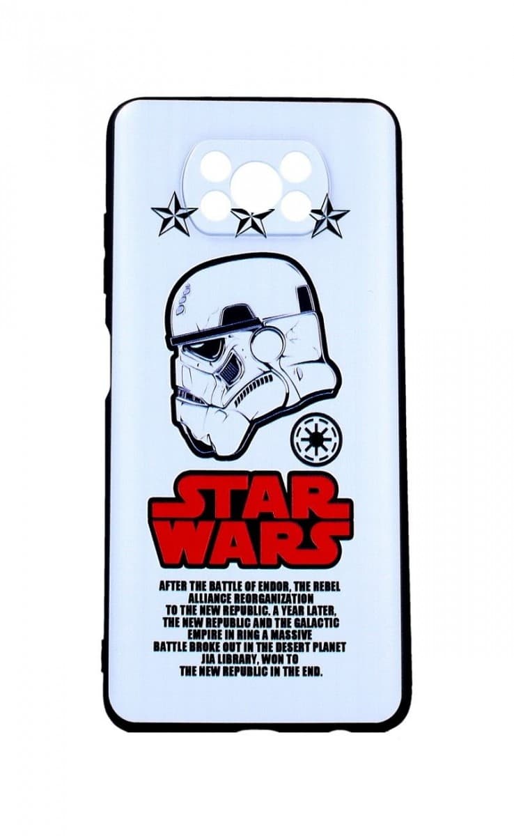 Kryt TopQ Xiaomi Poco X3 3D silikon Star Wars 56049