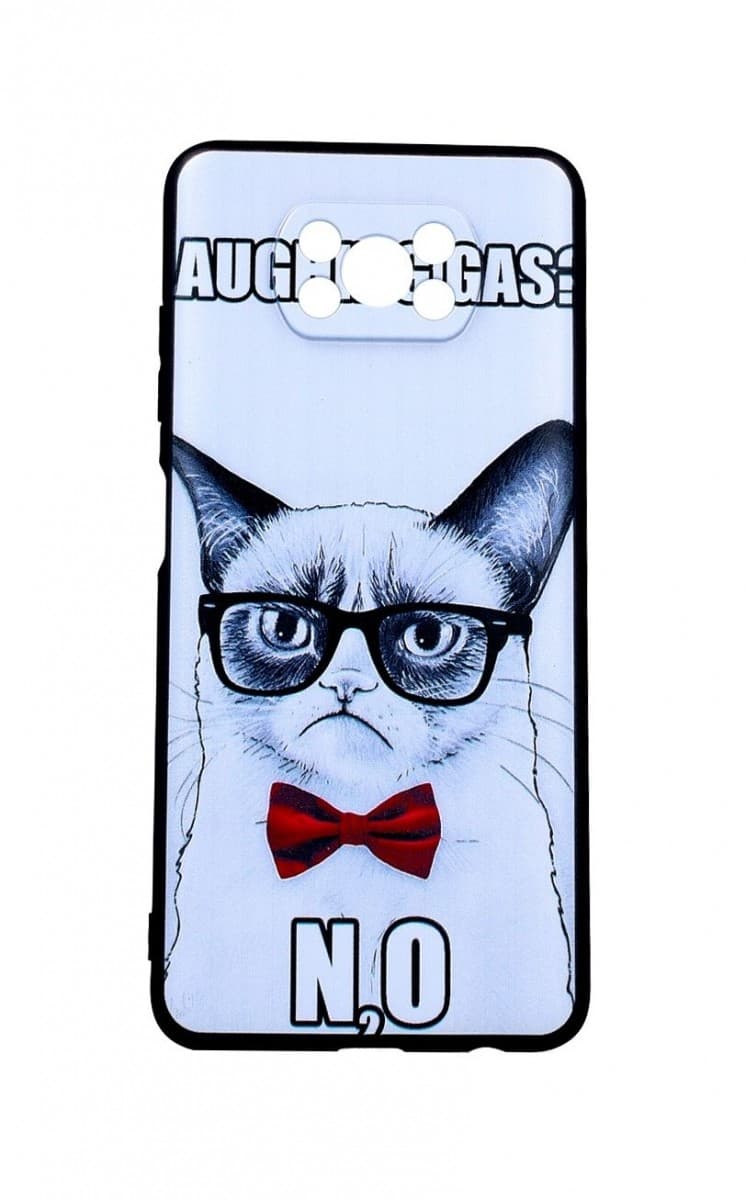 Kryt TopQ Xiaomi Poco X3 3D silikon Grumpy Cat 56050