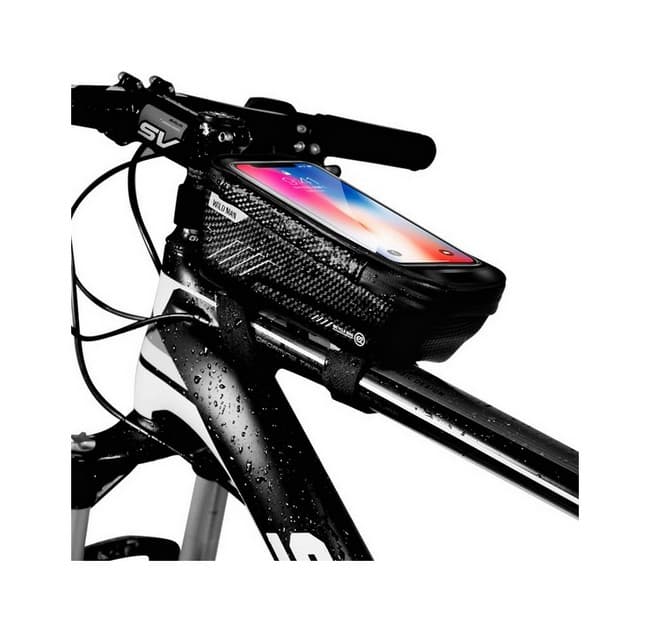 Pouzdro WildMan E2 pro mobilní telefon na rám kola černé XL 56496 - náhled 1