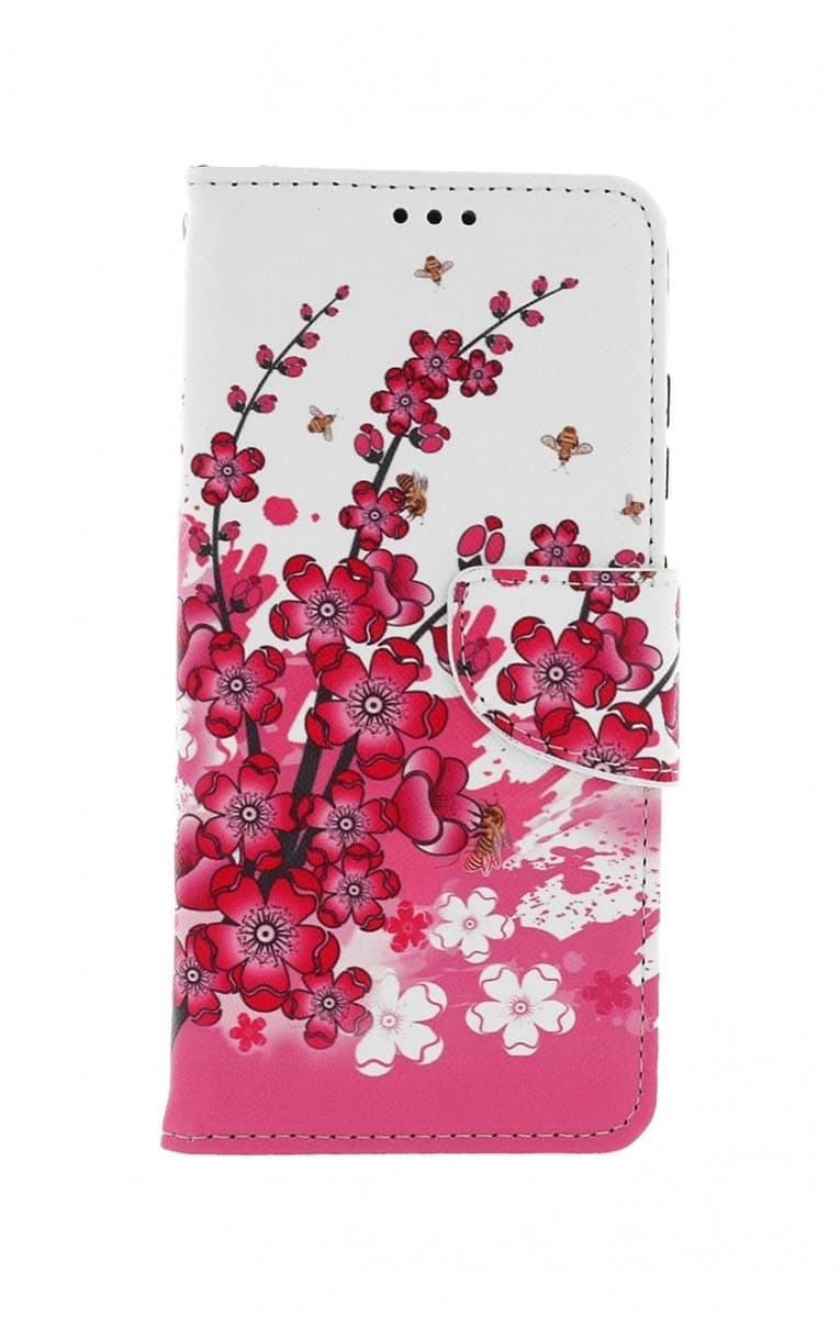 Pouzdro TopQ Samsung A52 knížkové Kytičky textil 56590 - náhled 1