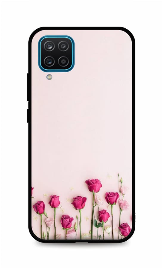 Kryt TopQ Samsung A12 silikon Roses 56686