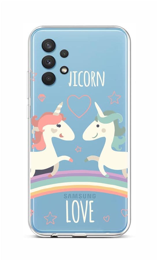 Kryt TopQ Samsung A32 silikon Unicorn Love 56863