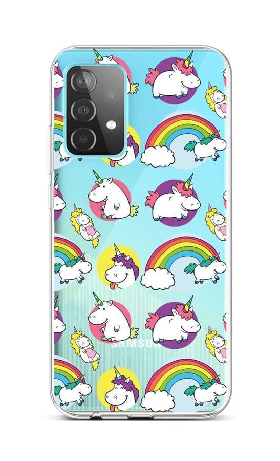 Kryt TopQ Samsung A52 silikon Chunky Unicorns 57372