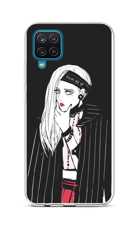 Kryt TopQ Samsung A12 silikon Dark Girl 57727