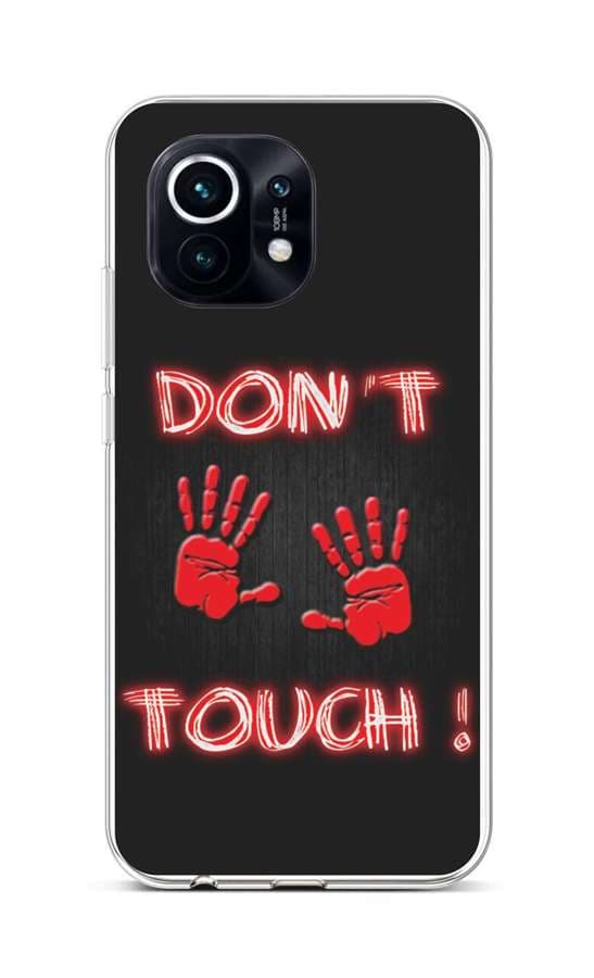 Kryt TopQ Xiaomi Mi 11 silikon Don't Touch Red 57821
