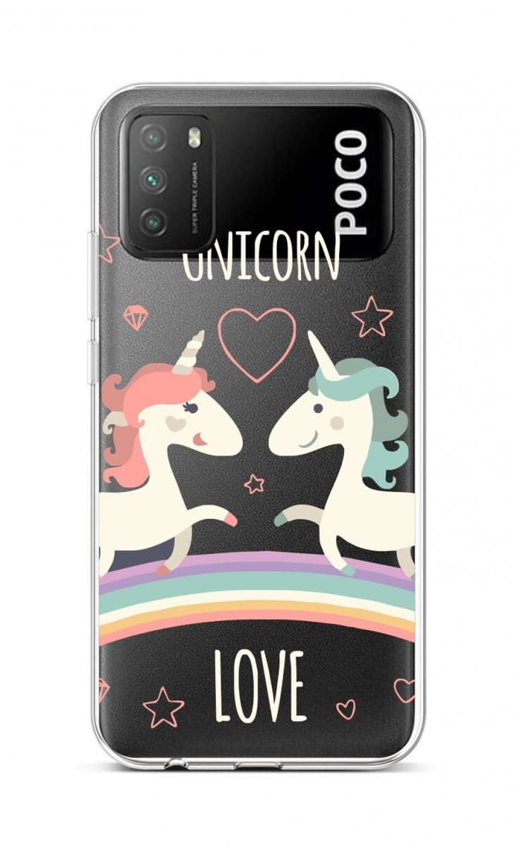 Kryt TopQ Xiaomi Poco M3 silikon Unicorn Love 57843
