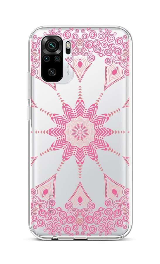 Kryt TopQ Xiaomi Redmi Note 10 silikon Pink Mandala 58074