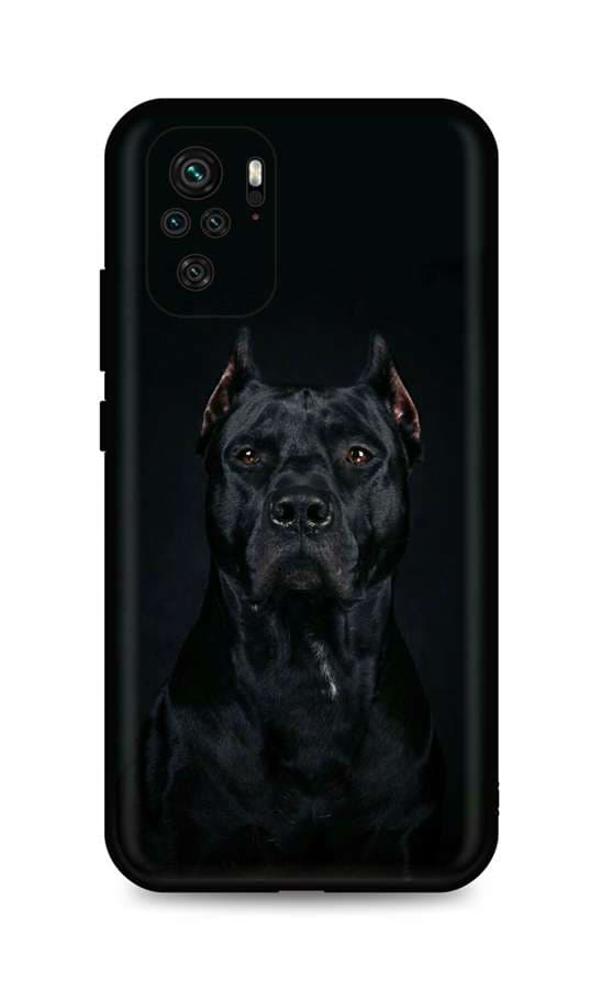 Kryt TopQ Xiaomi Redmi Note 10 silikon Dark Pitbull 59232