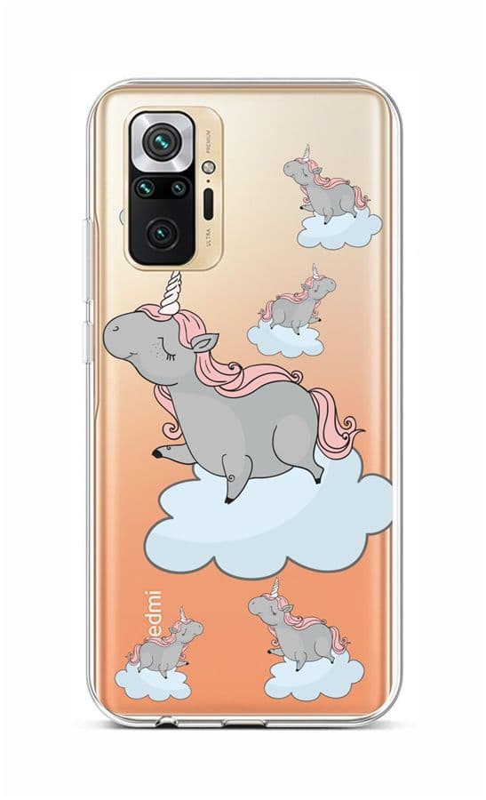 Kryt TopQ Xiaomi Redmi Note 10 Pro silikon Grey Unicorns 59522