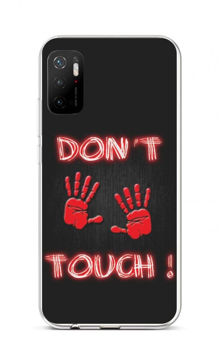 Kryt TopQ Xiaomi Poco M3 Pro silikon Don´t Touch Red 59967
