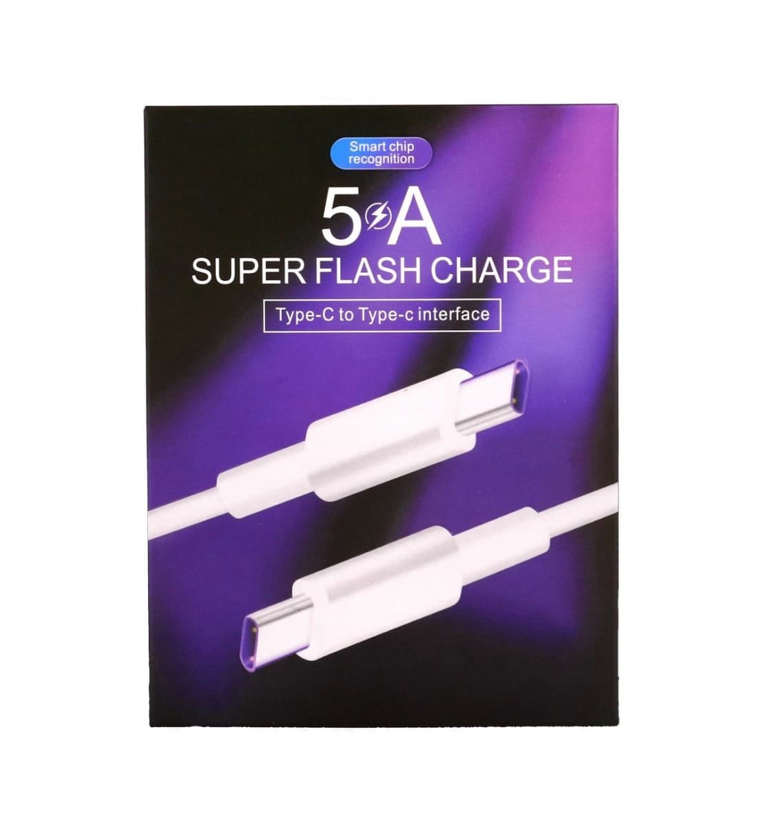 Datový kabel TopQ Super Flash Charge USB-C - USB-C 1 m bílý 5A 60159 - náhled 1