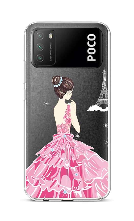 Kryt TopQ Xiaomi Poco M3 silikon Pink Princess 60632