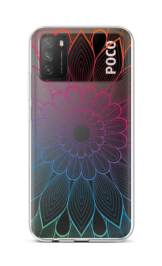 Kryt TopQ Xiaomi Poco M3 silikon Rainbow Mandala 60635