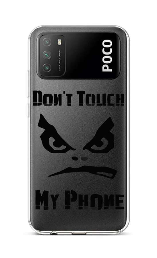 Kryt TopQ Xiaomi Poco M3 silikon Don't Touch průhledný 60641