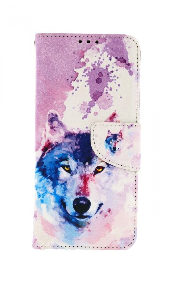Pouzdro TopQ Samsung A22 knížkové Polární vlk 60691 - náhled 1