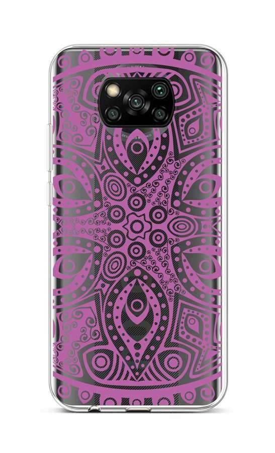 Kryt TopQ Xiaomi Poco X3 silikon Violet Mandala 60828