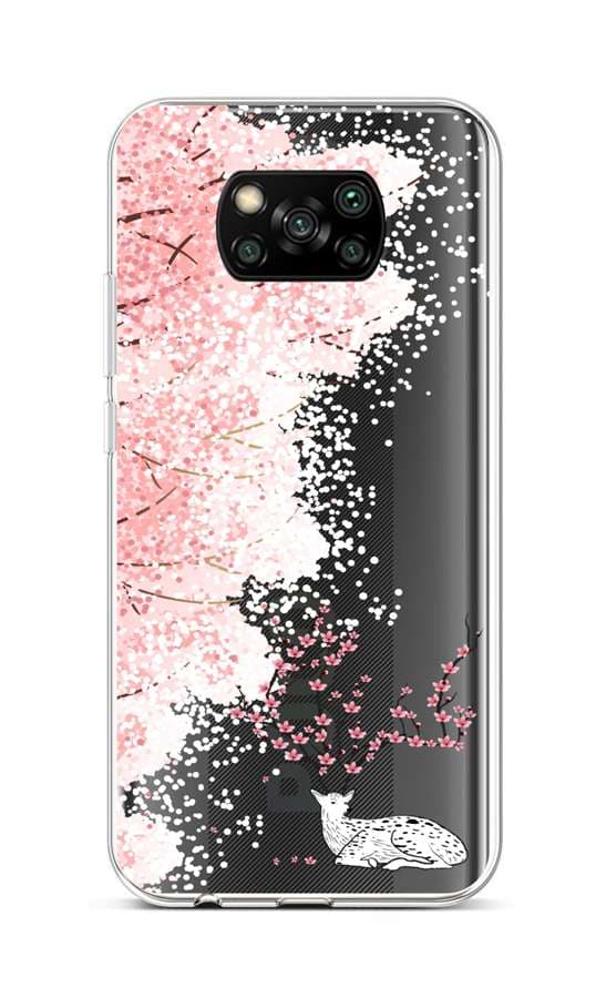 Kryt TopQ Xiaomi Poco X3 silikon Blooming Deer 60845