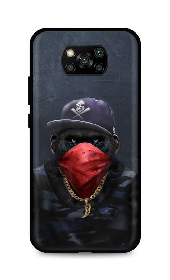 Kryt TopQ Xiaomi Poco X3 silikon Monkey Gangster 60924