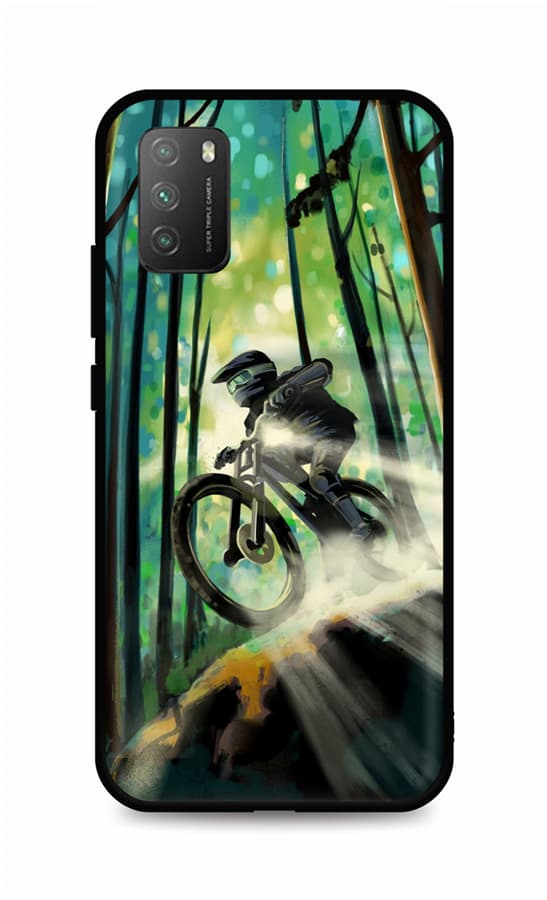 Kryt TopQ Xiaomi Poco M3 silikon Mountain Bike 61017