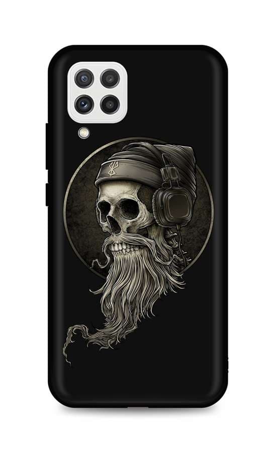 Kryt TopQ Samsung A22 silikon Music Skeleton 61078