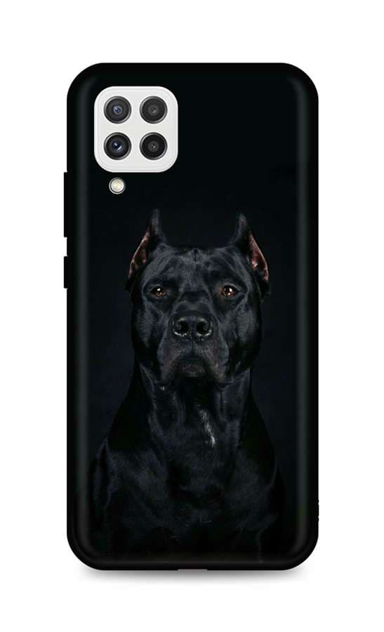 Kryt TopQ Samsung A22 silikon Dark Pitbull 61097