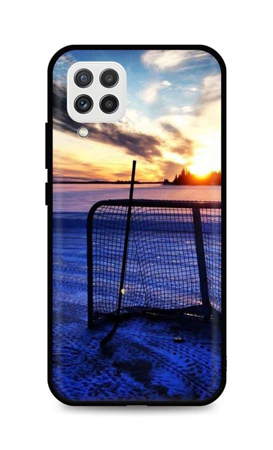 Kryt TopQ Samsung A22 silikon Hockey Sunset 61139