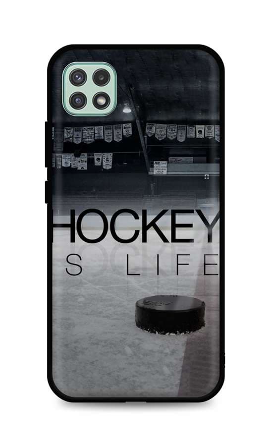 Kryt TopQ Samsung A22 5G silikon Hockey Is Life 61282