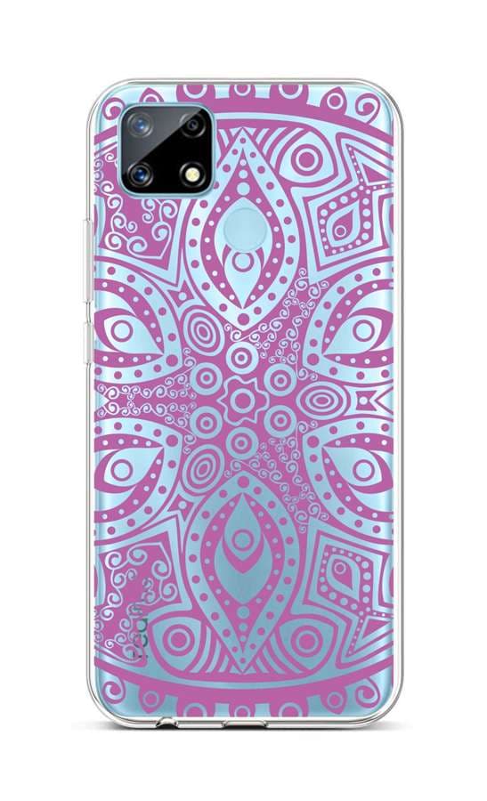 Kryt TopQ Realme 7i silikon Violet Mandala 62503