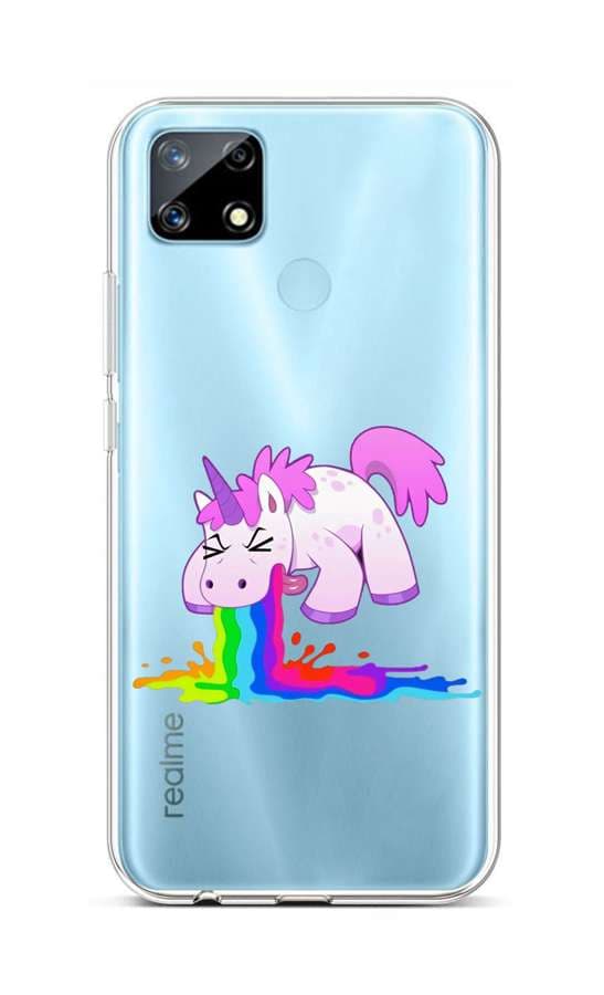 Kryt TopQ Realme 7i silikon Rainbow Splash 62508