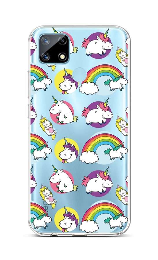 Kryt TopQ Realme 7i silikon Chunky Unicorns 62535