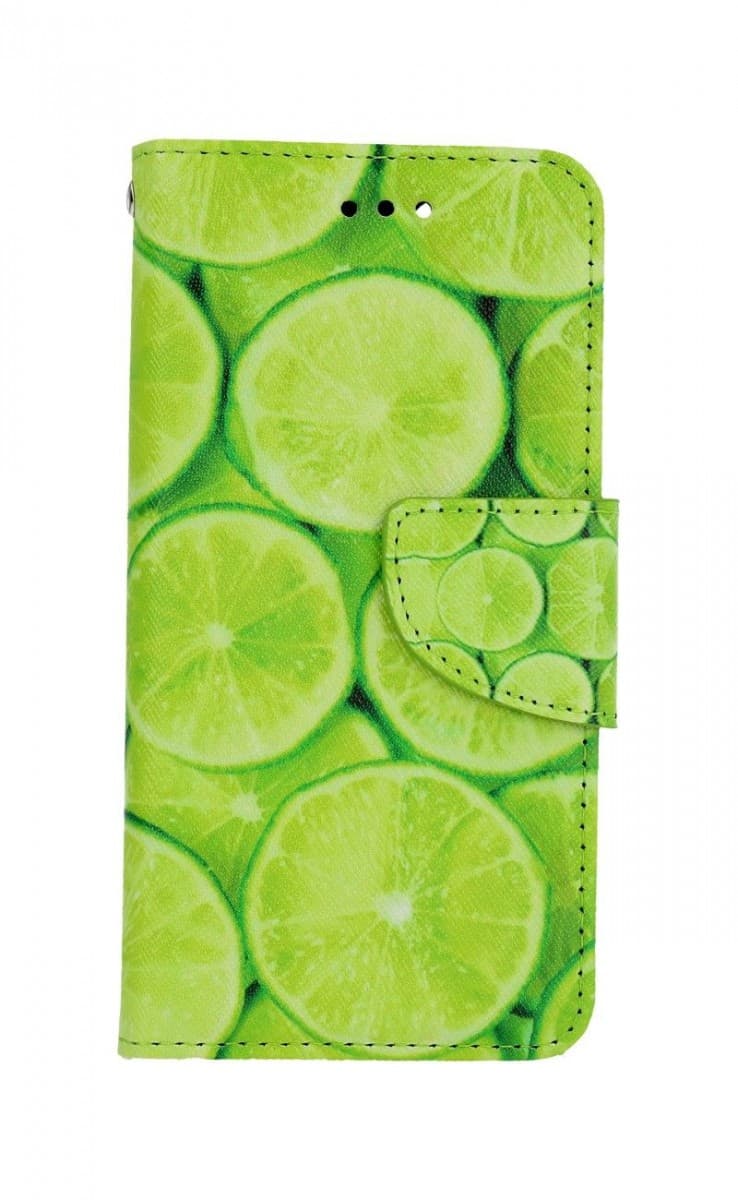 Pouzdro TopQ iPhone SE 2020 knížkové Limetky 62623 - náhled 1