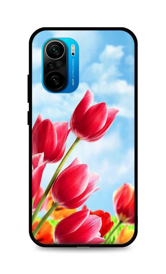 Kryt TopQ Xiaomi Poco F3 silikon Tulips 62758