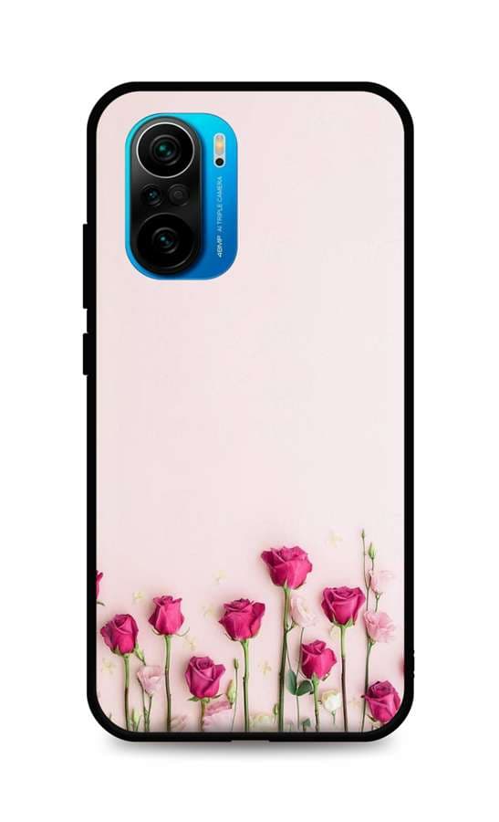 Kryt TopQ Xiaomi Poco F3 silikon Roses 62789