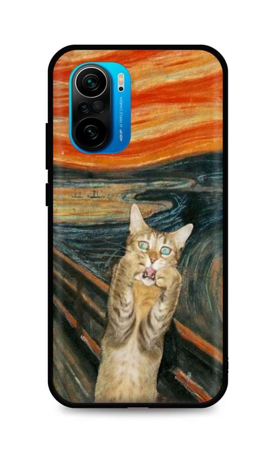 Kryt TopQ Xiaomi Poco F3 silikon Scared Cat 62796