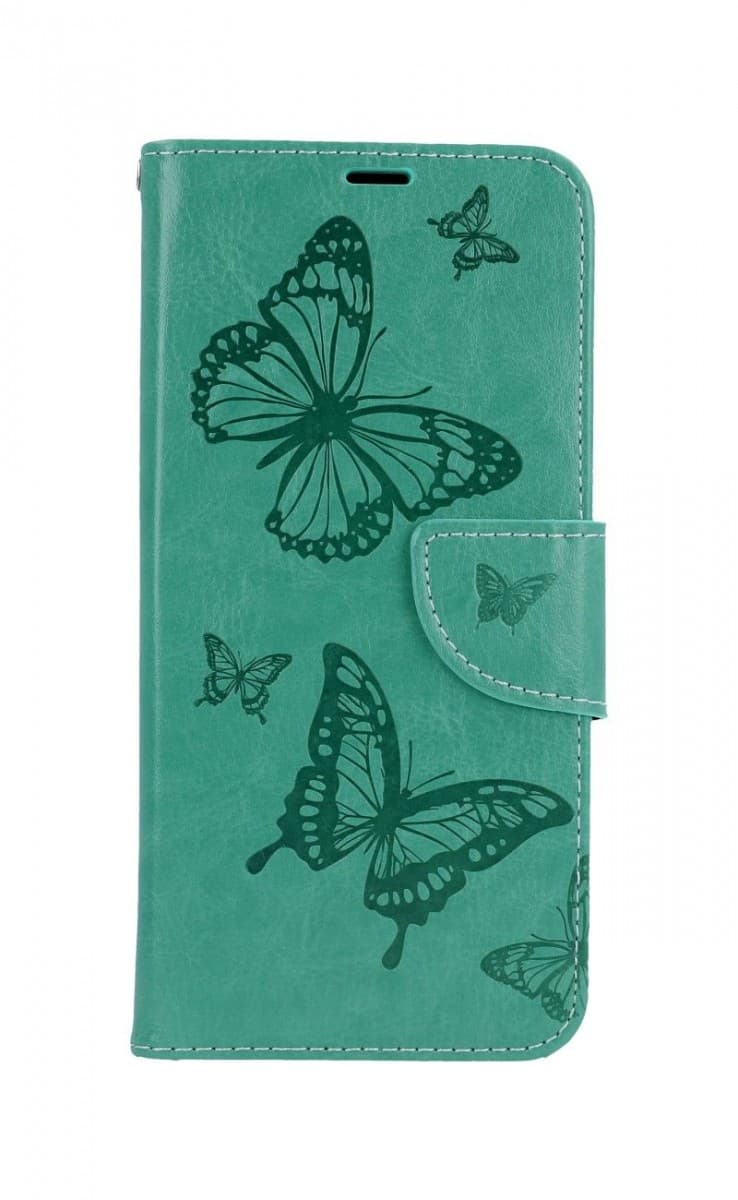 Pouzdro TopQ Samsung A22 knížkové Butterfly zelené 63572 - náhled 1