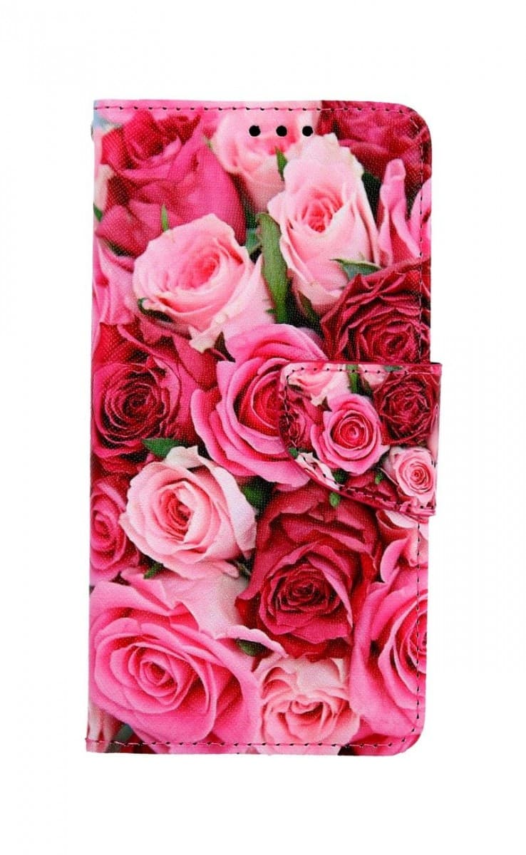 Pouzdro TopQ iPhone 11 knížkové Růžové růžičky 63787 - náhled 1