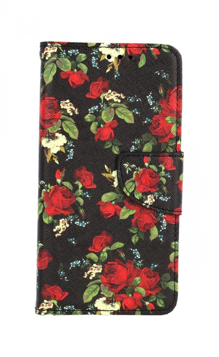 Pouzdro TopQ iPhone 11 knížkové Květy růží 63804 - náhled 1