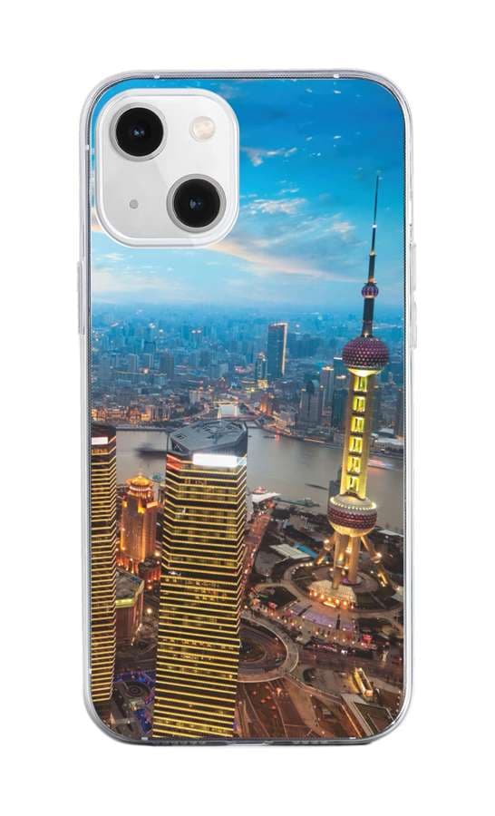 Kryt TopQ iPhone 13 silikon City 64621