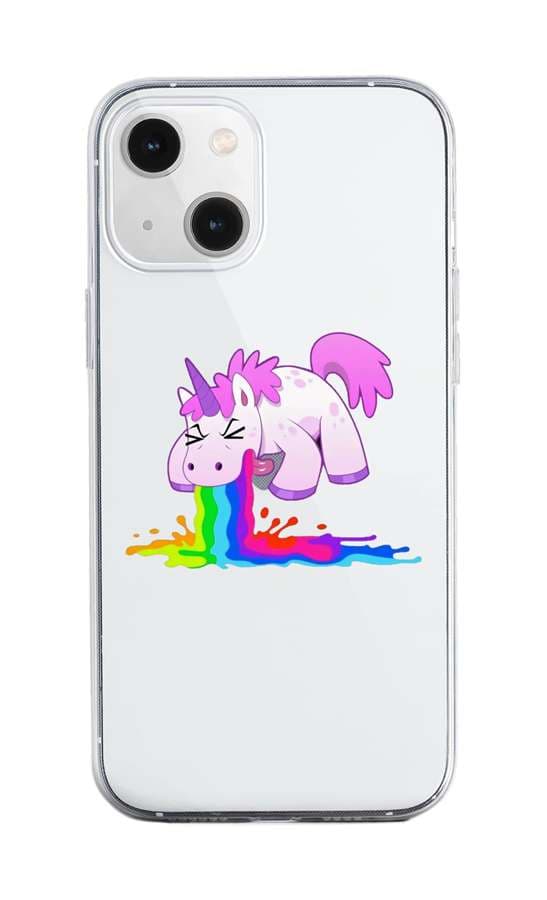 Kryt TopQ iPhone 13 silikon Rainbow Splash 64671