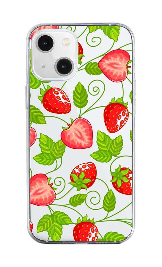 Kryt TopQ iPhone 13 mini silikon Strawberries 64729
