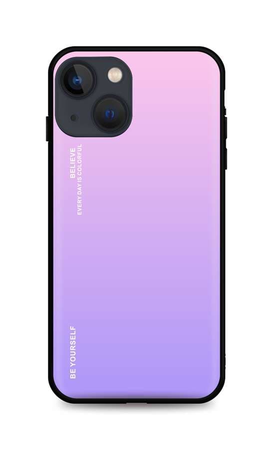 Kryt TopQ LUXURY iPhone 13 pevný duhový růžový 64751